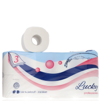 Toilettenpapier Lucky 3-lagig 64 Rollen á 250Blatt